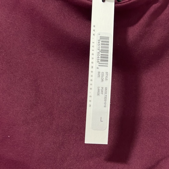 Susana Monaco bell sleeve rushed mini dress in port - Picture 4 of 6